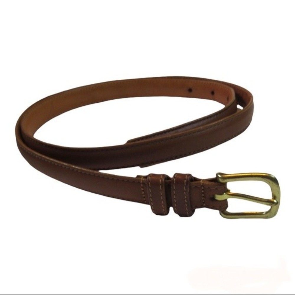 Vintage Coach Belt With Brass Buckle
